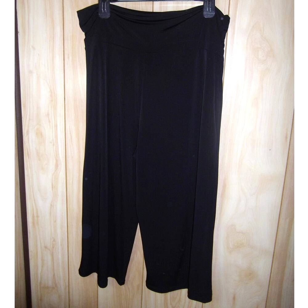 Attention Vintage Stretch High-Rise Wide Leg Relaxed Capri Pants L